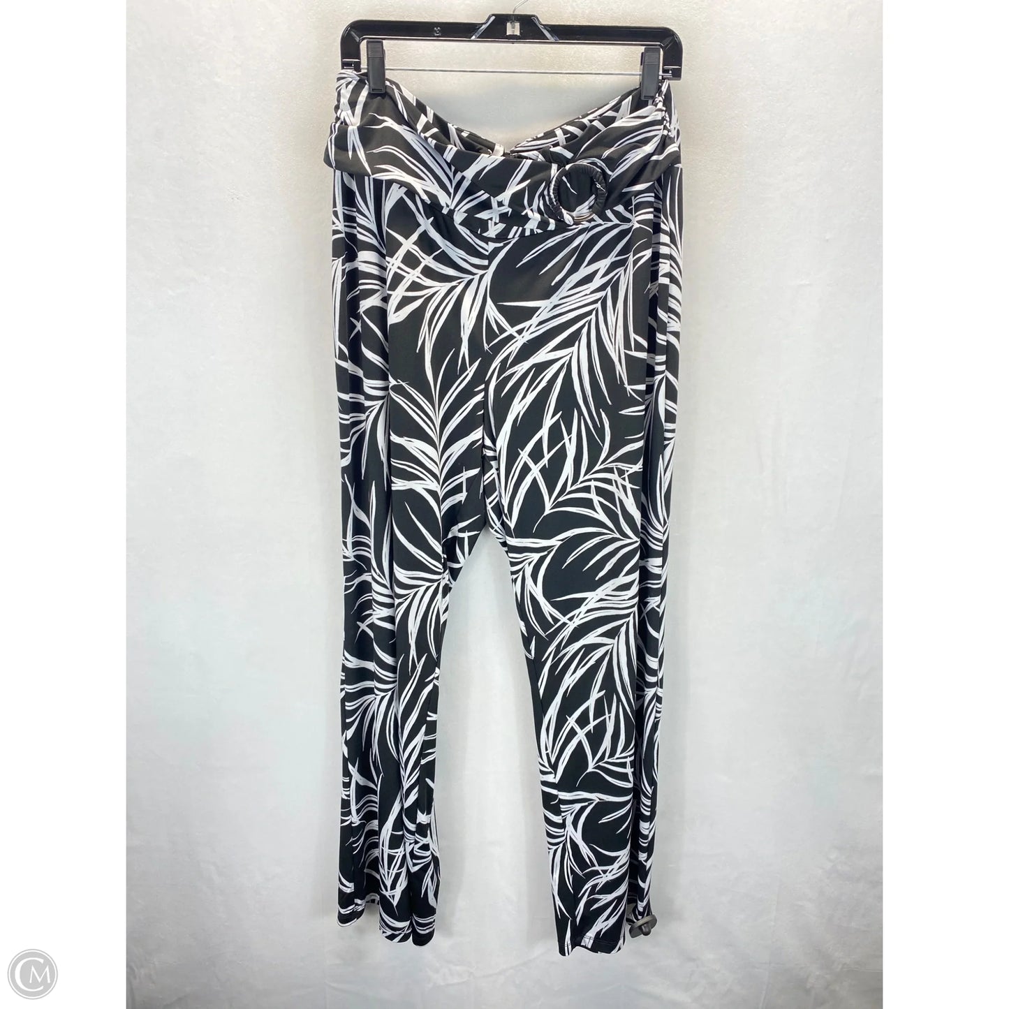 Pants Lounge By Robert Louis In Black & White, Size: 22