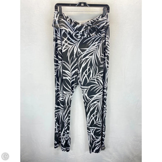 Pants Lounge By Robert Louis In Black & White, Size: 22