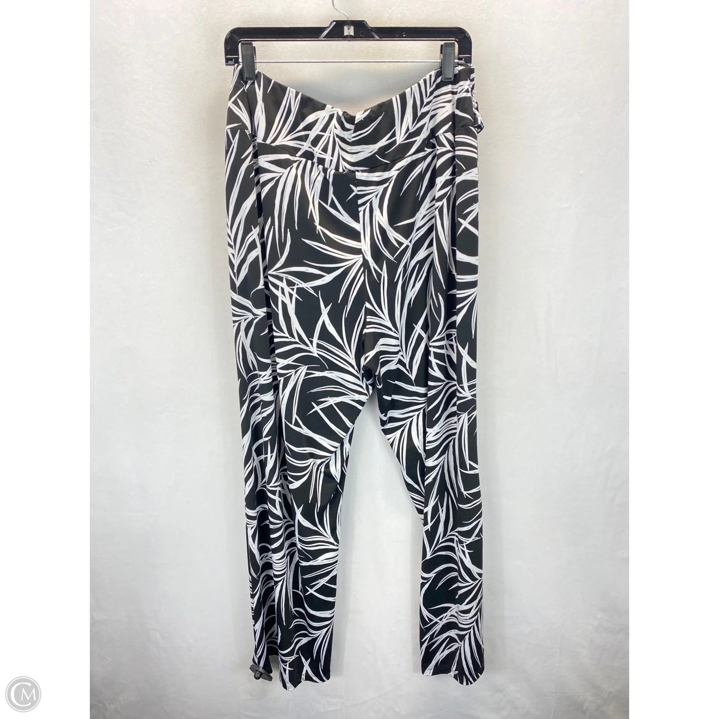 Pants Lounge By Robert Louis In Black & White, Size: 22