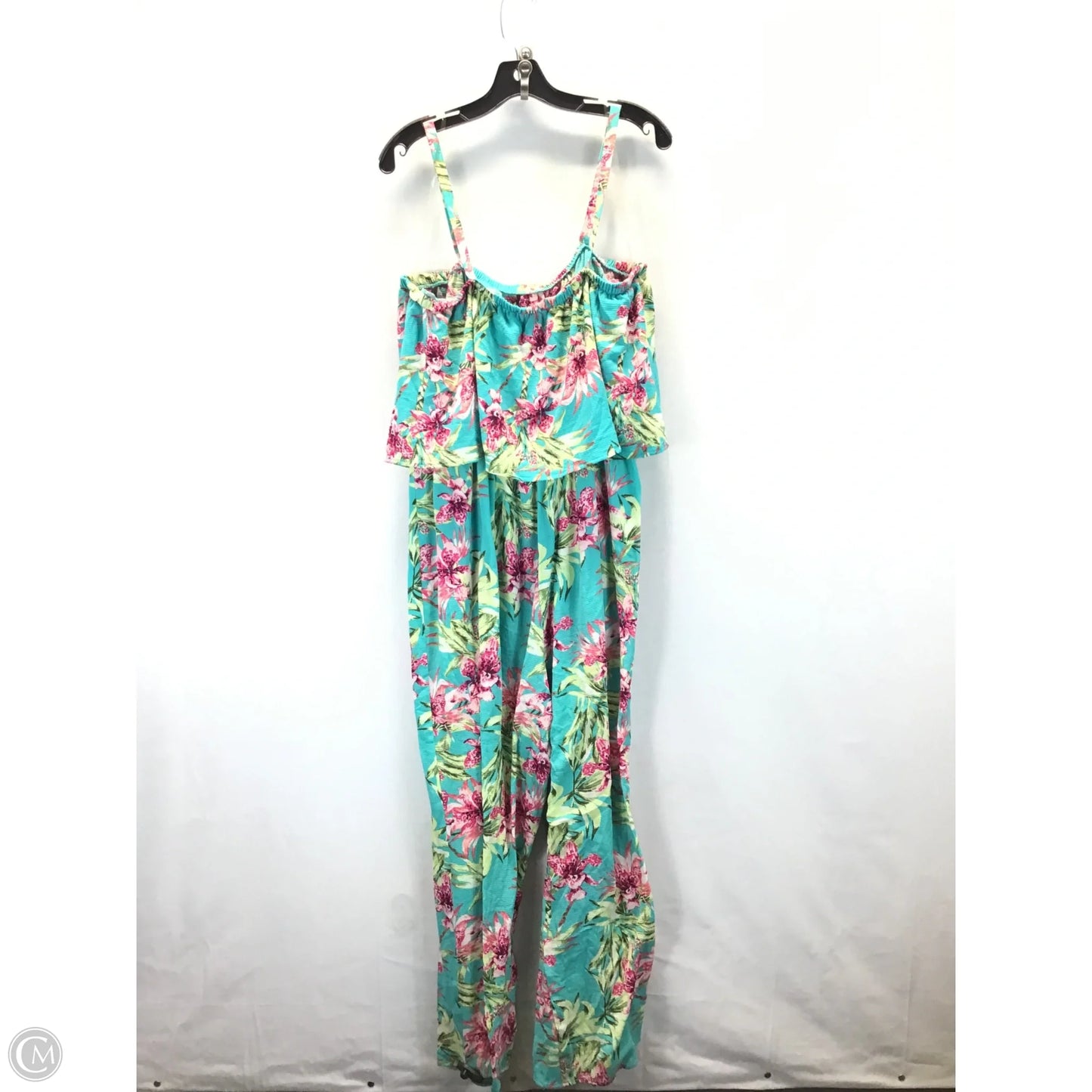 Jumpsuit By Time And Tru In Floral Print, Size: 1x