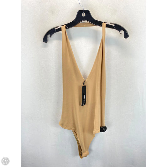Bodysuit By Fashion Nova In Tan, Size: L
