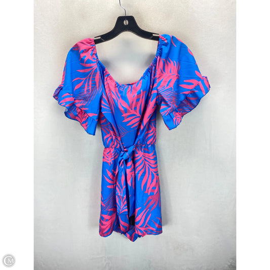 Romper By Shein In Blue & Pink, Size: L