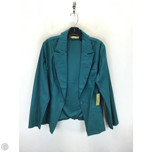Blazer By Clothes Mentor In Green, Size: 1x