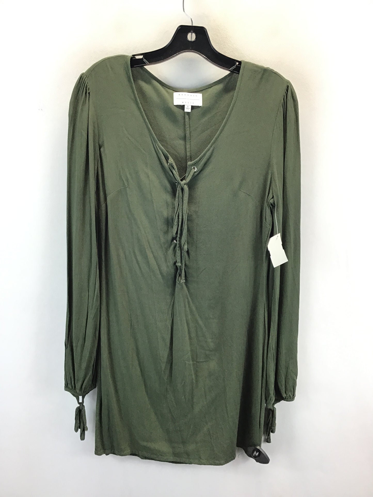 Dress Short By Clothes Mentor In Olive, Size: S