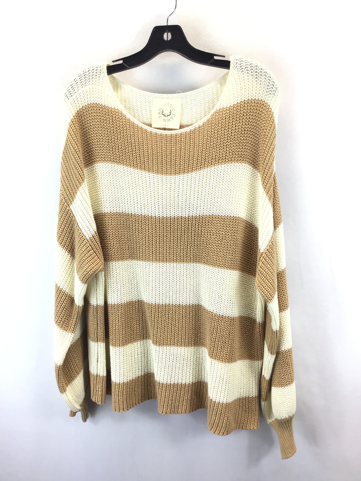 Sweater By Fantastic Fawn In Tan, Size: M