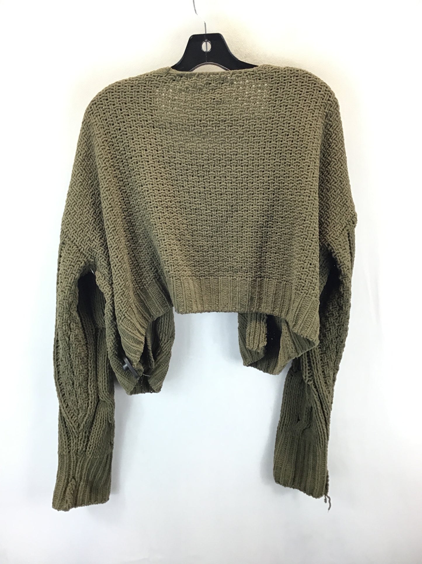 Sweater Cardigan By Clothes Mentor In Olive, Size: S