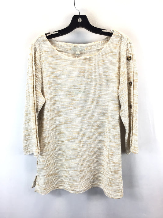 Sweater By Carolyn Taylor In Nude, Size: L