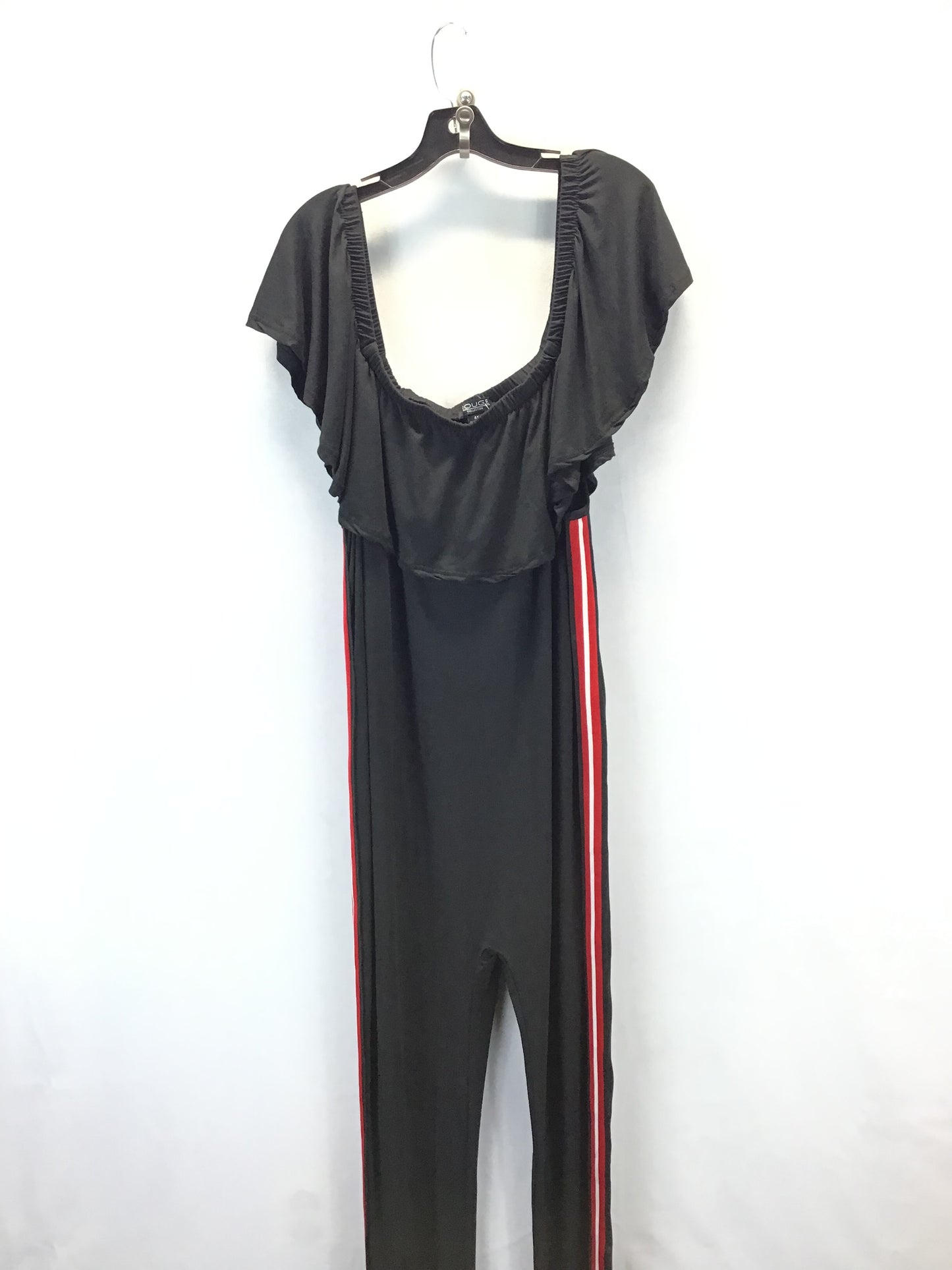 Jumpsuit By Rouge In Red Black, Size: 4x
