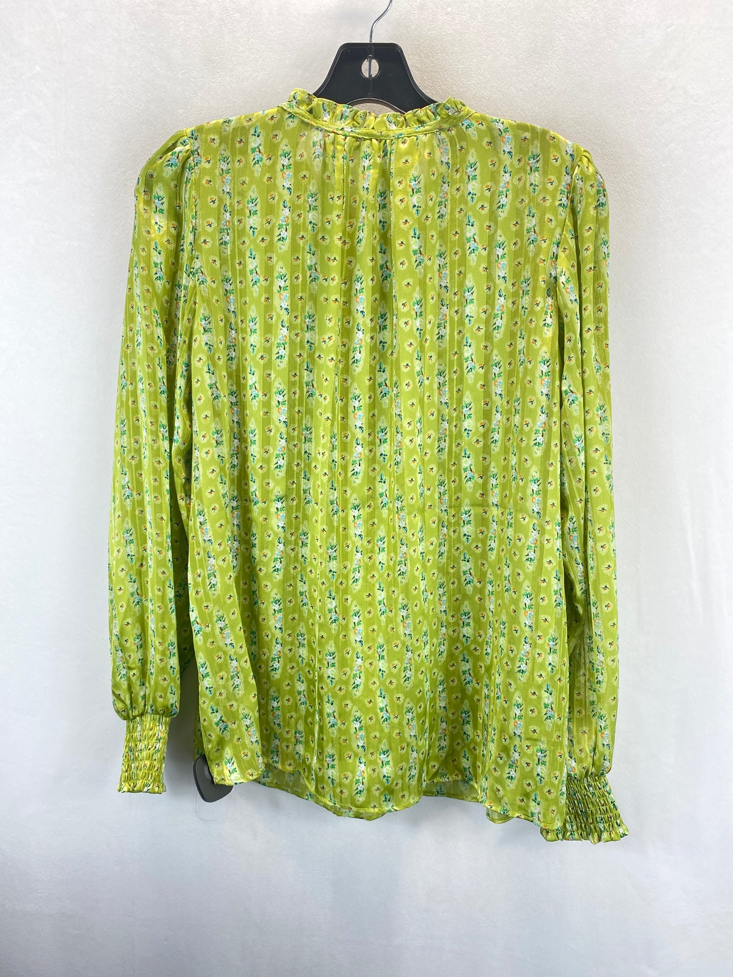 Green Top Long Sleeve Clothes Mentor, Size M