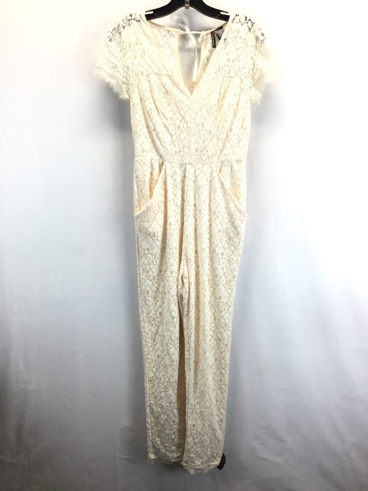 Cream Jumpsuit Fire, Size S