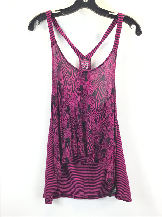 Black & Pink Top Sleeveless Decree, Size M