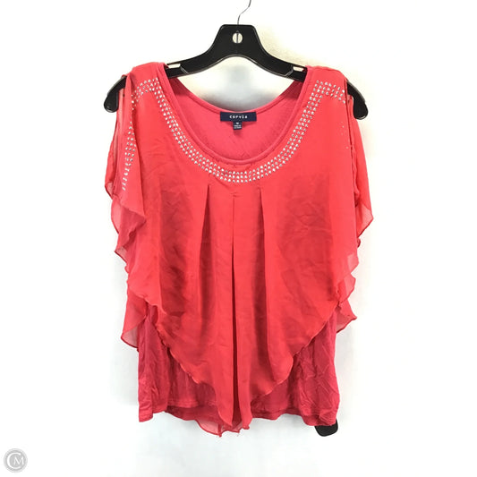Top Sleeveless By Clothes Mentor In Red, Size: M