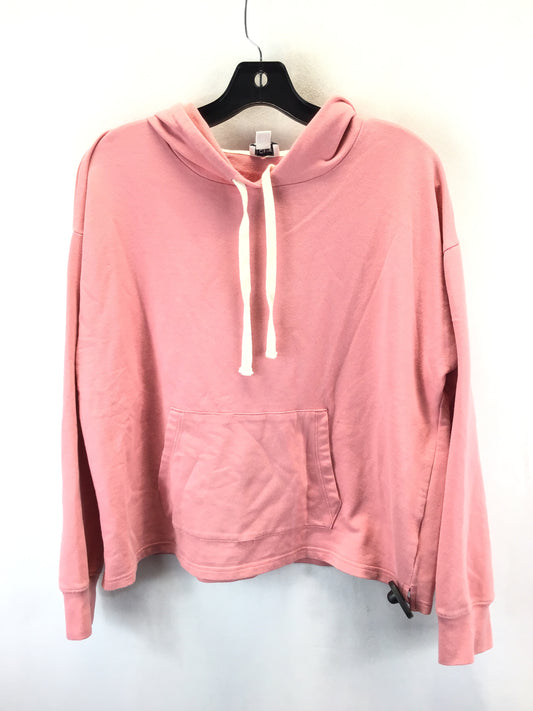 Sweatshirt Hoodie By J. Crew In Pink, Size: L