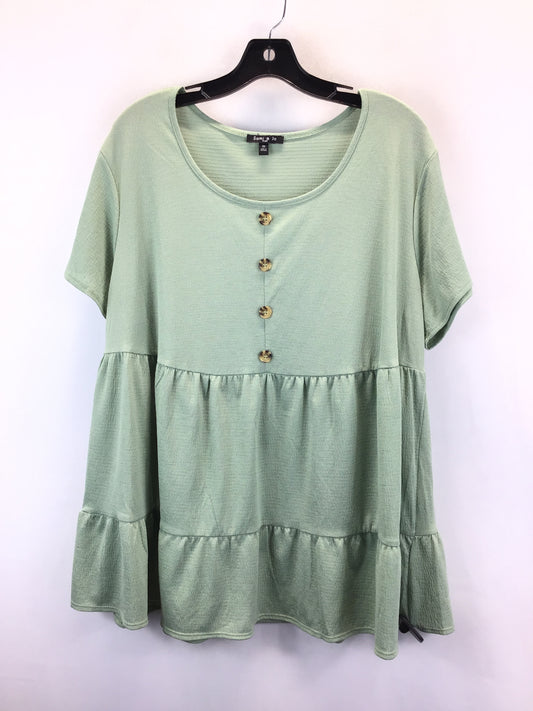 Green Top Long Sleeve Sami & Jo, Size 2x