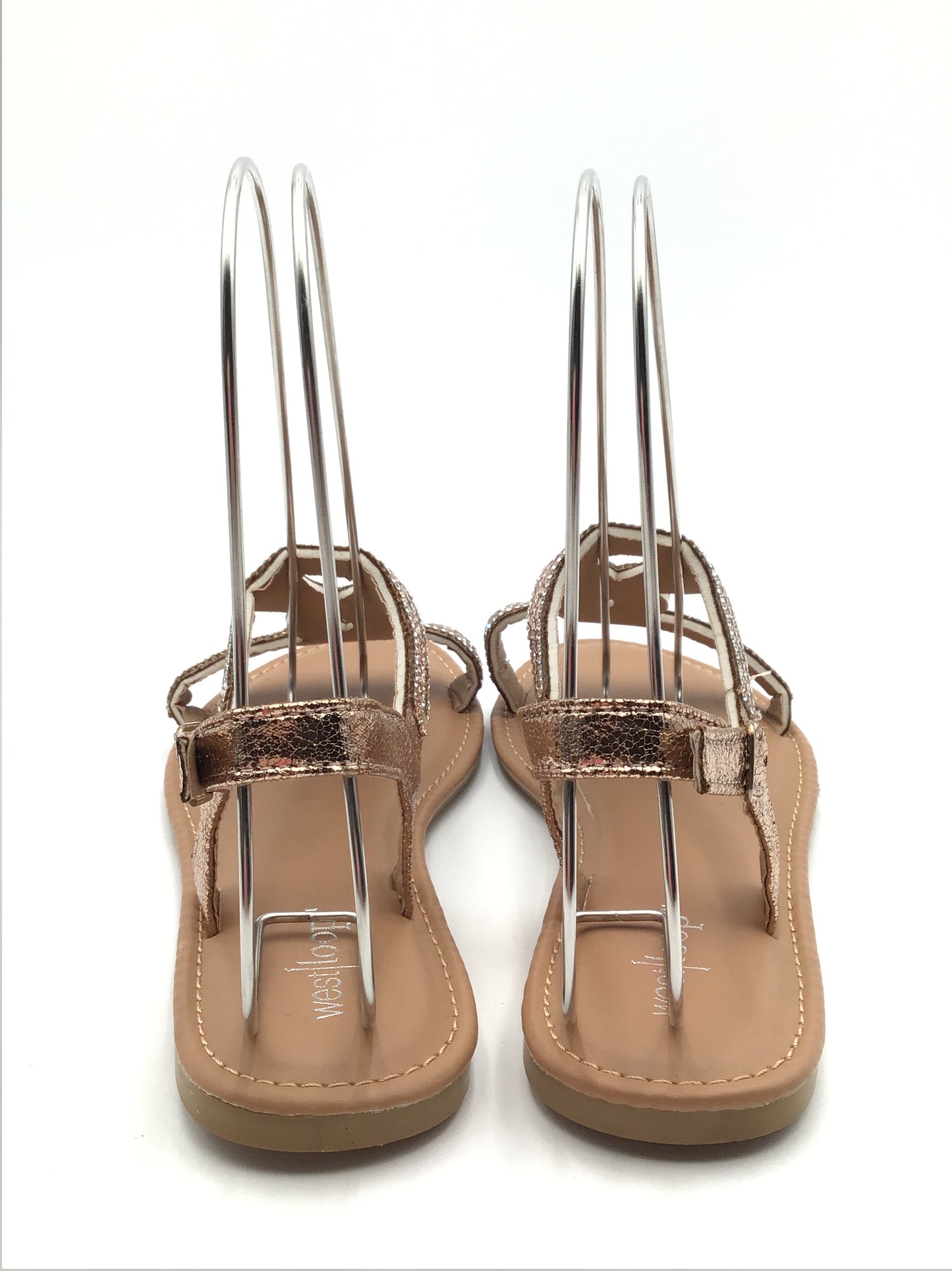 Sandals Flats By Clothes Mentor In Tan, Size: 7