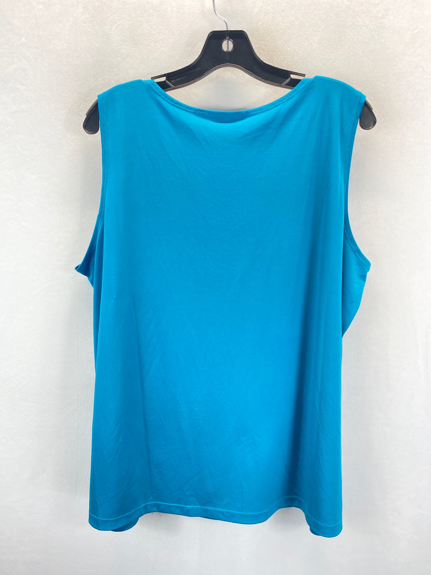 Blue Top Sleeveless Susan Graver, Size 1x