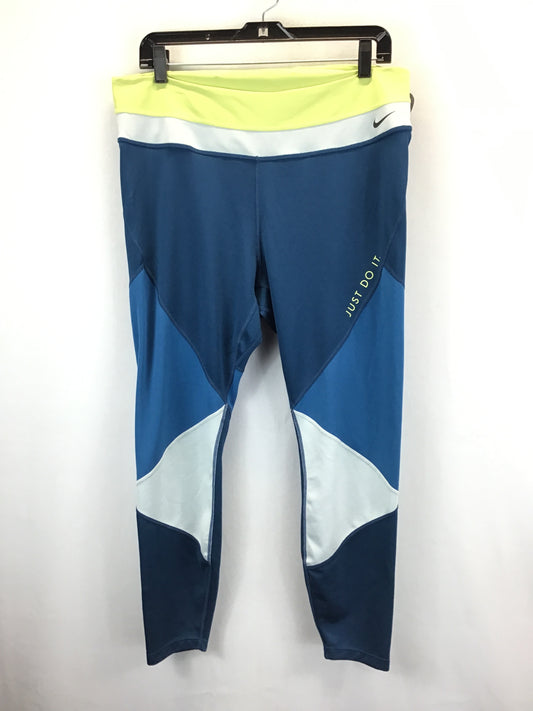 Blue & Yellow Athletic Pants Nike Apparel, Size 1x