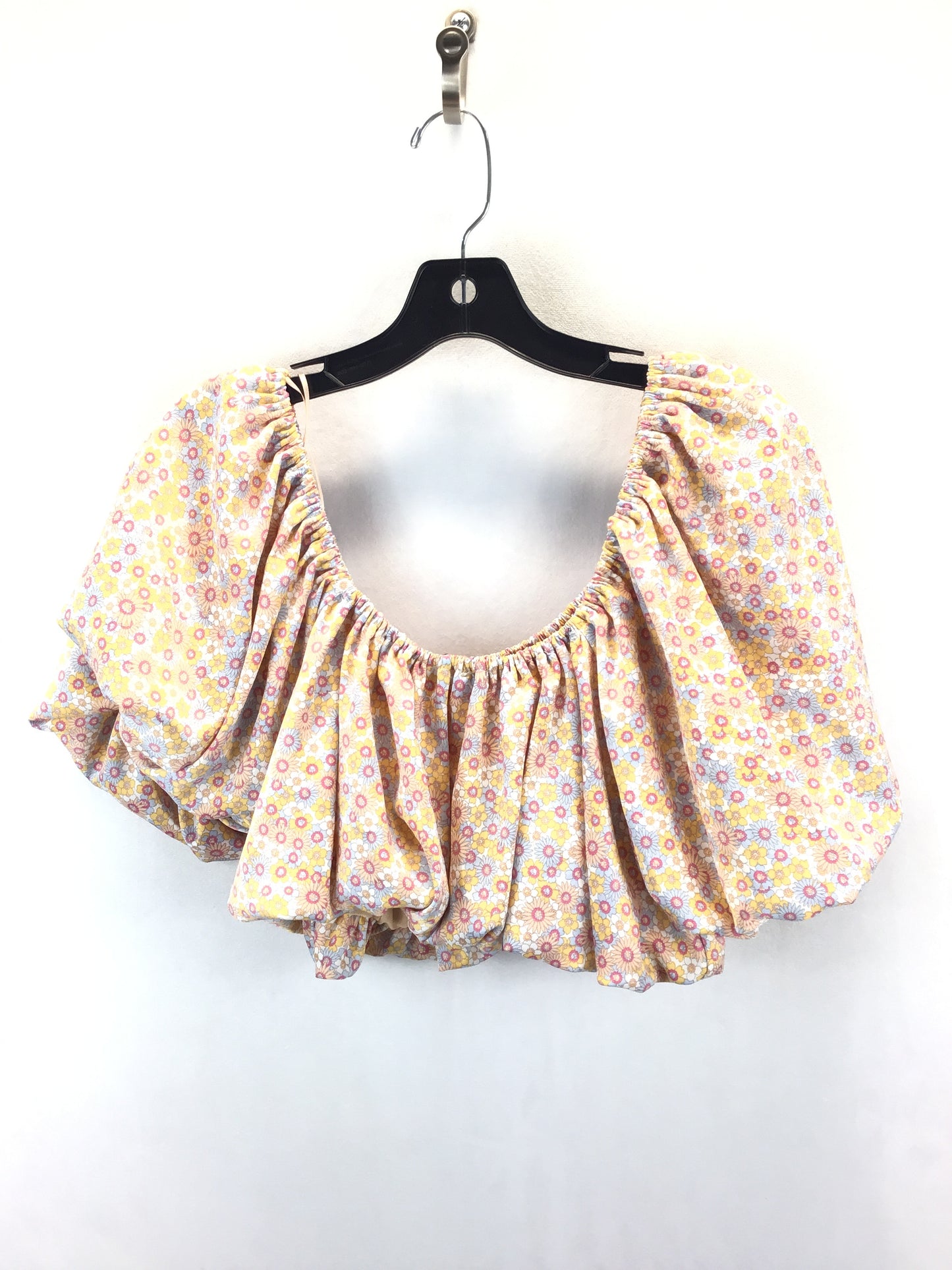 Floral Print Top 2pc 3/4 Sleeve Zara, Size M