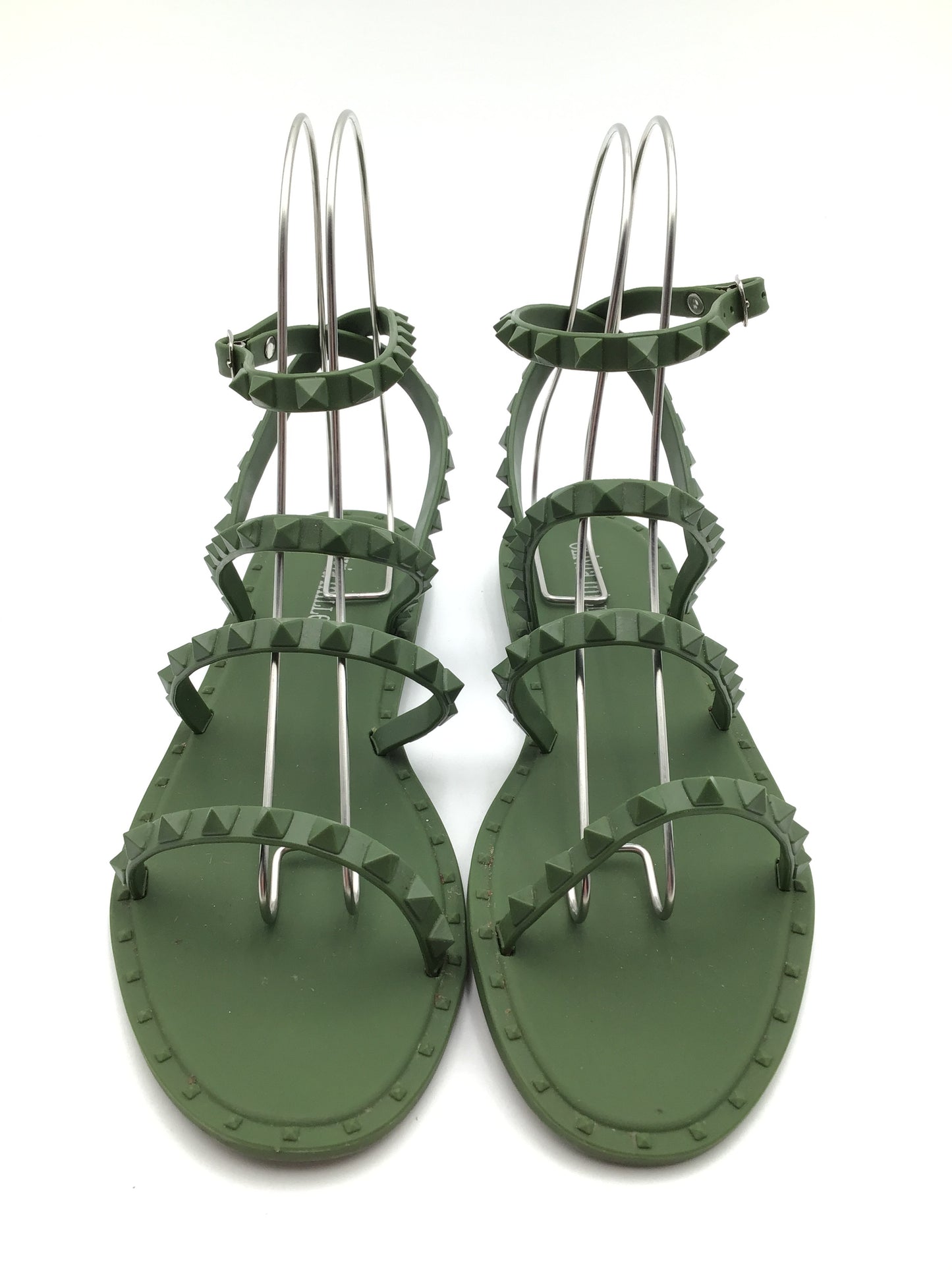 Sandals Flats By Olivia Miller In Green, Size: 9