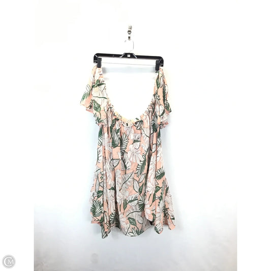 Dress Casual Short By Boohoo Boutique In Tropical Print, Size: M