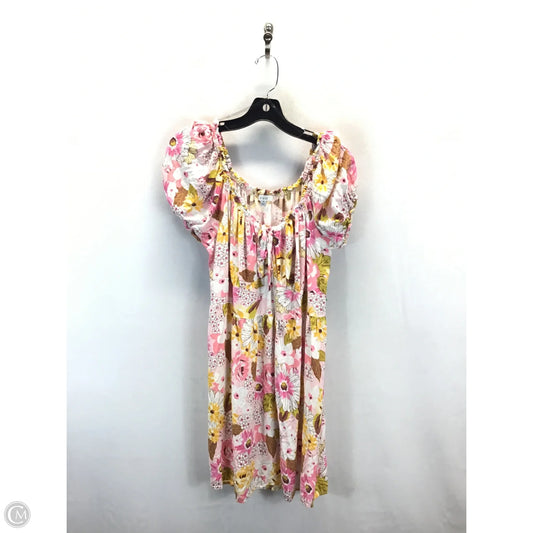 Dress Casual Short By Auw In Floral Print, Size: 1x
