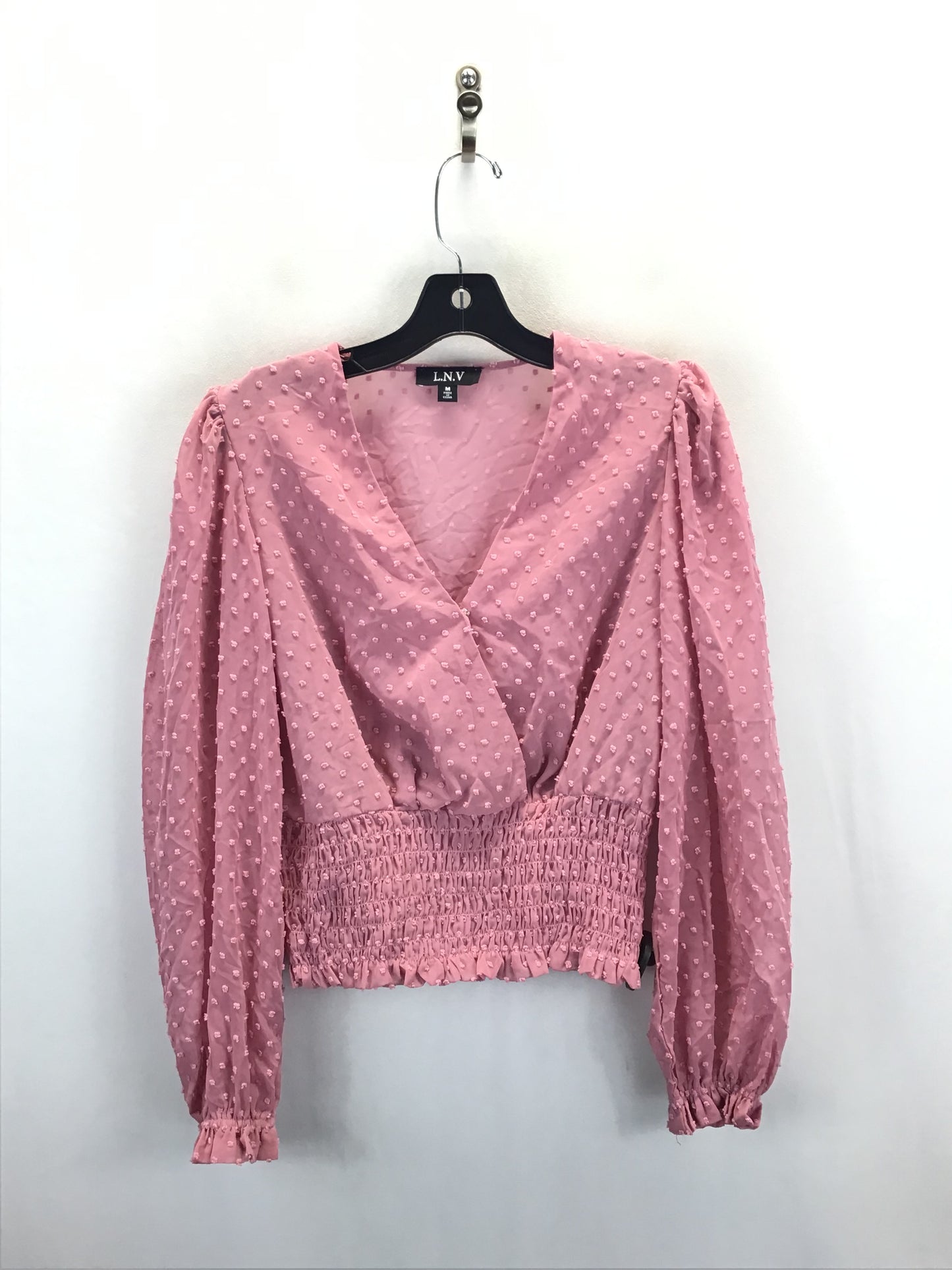 Top Long Sleeve By Clothes Mentor In Pink, Size: M