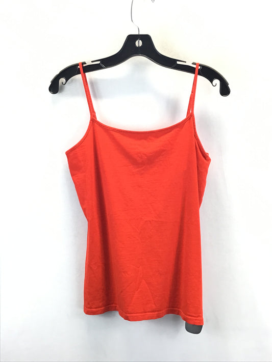 Tank Top By Ann Taylor In Orange Red , Size: L