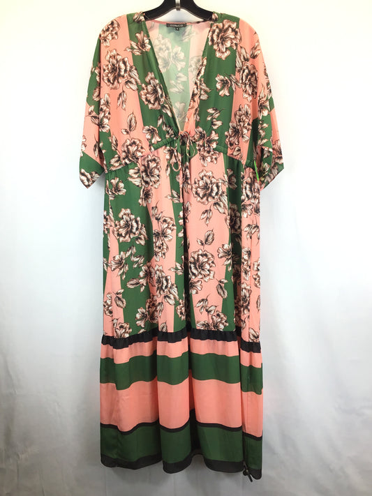 Floral Print Dress Casual Maxi Clothes Mentor, Size S