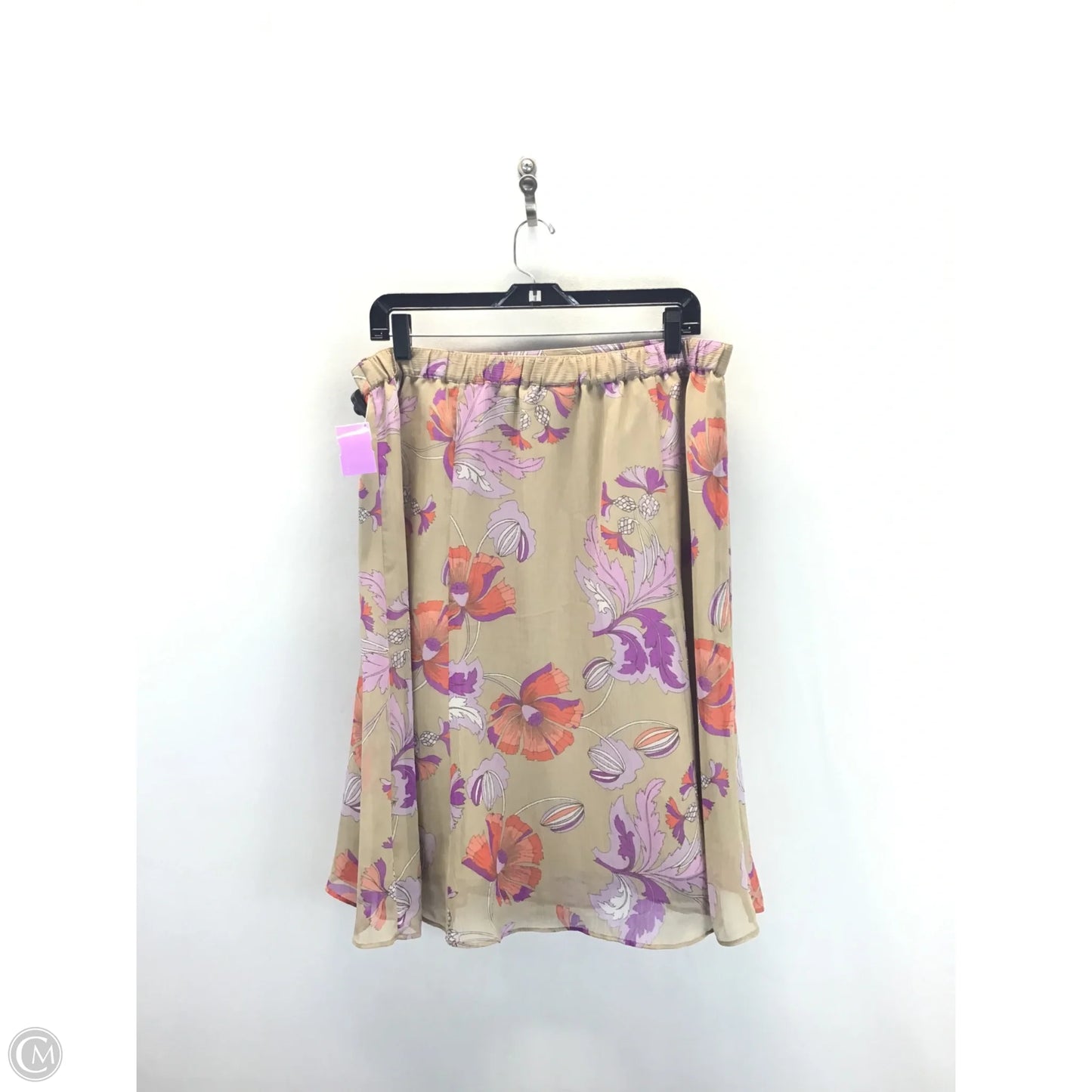 Skirt Midi By Jaclyn Smith In Floral Print, Size: L