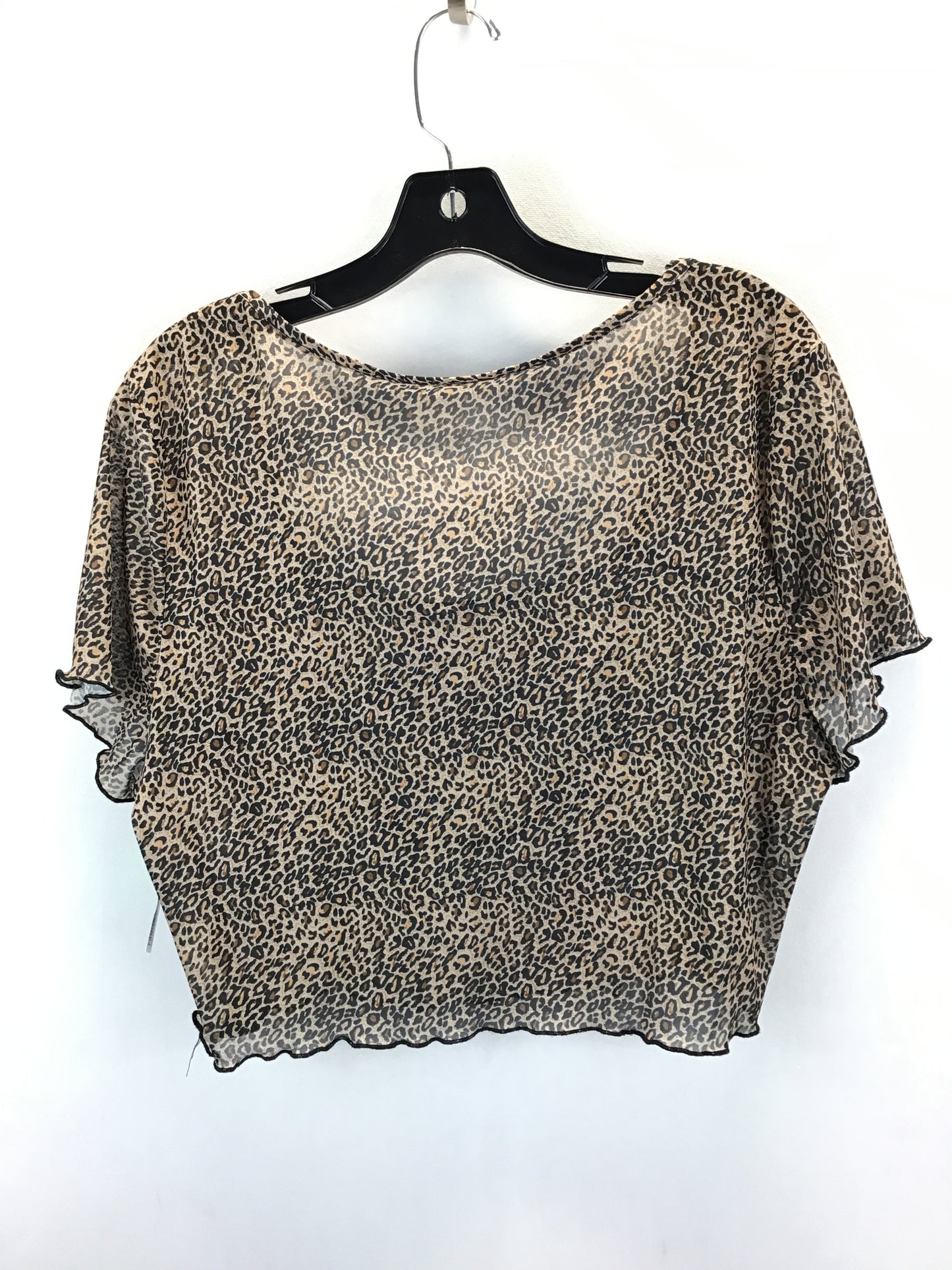 Leopard Print Top Short Sleeve Shein, Size 3x