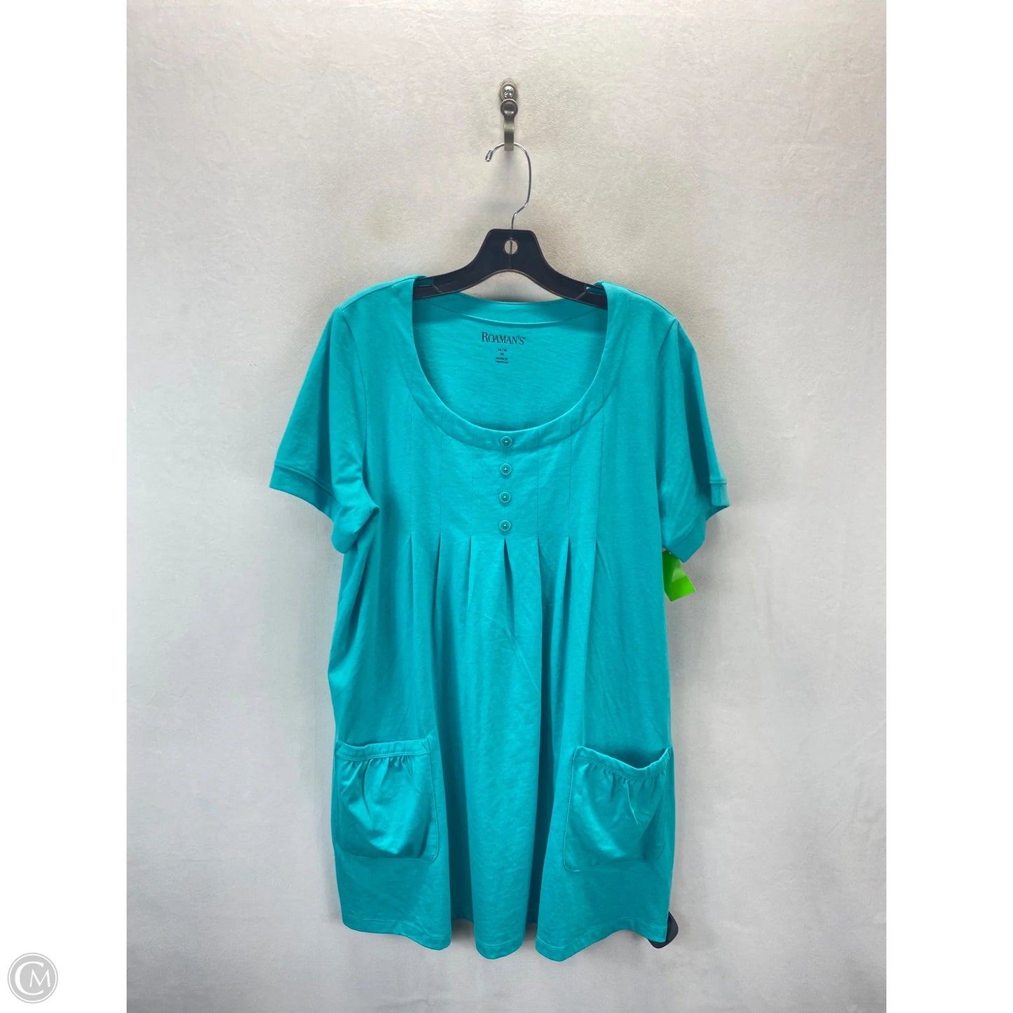 Dress Casual Short By Roamans In Blue, Size: M