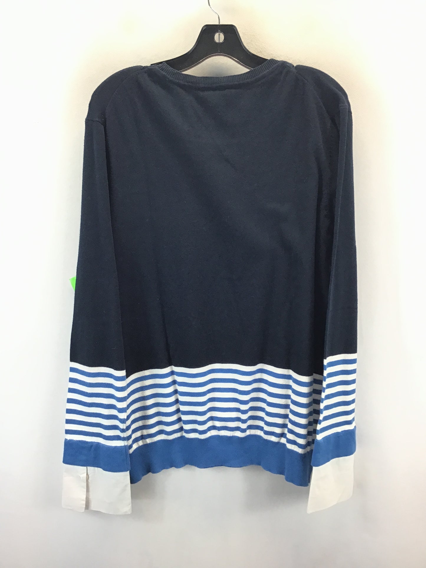 Top Long Sleeve By Tommy Hilfiger In Navy, Size: Xl