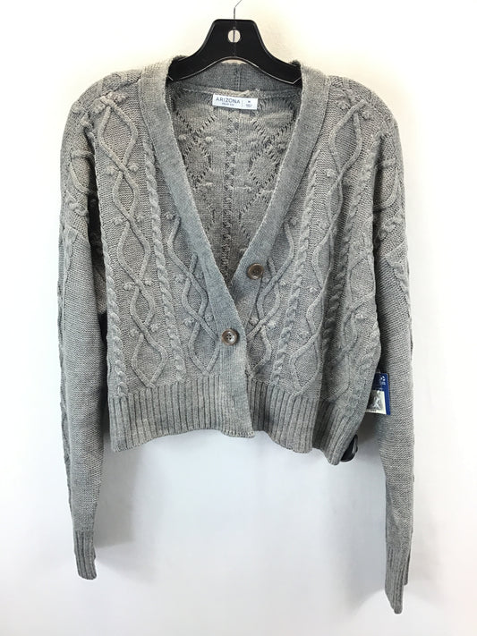 Sweater Cardigan By Arizona In Grey, Size: M