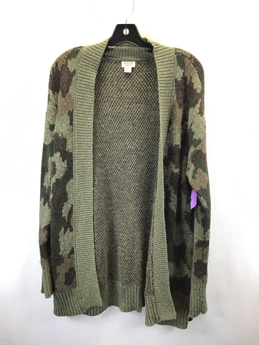 Sweater Cardigan By Mossimo In Green, Size: M