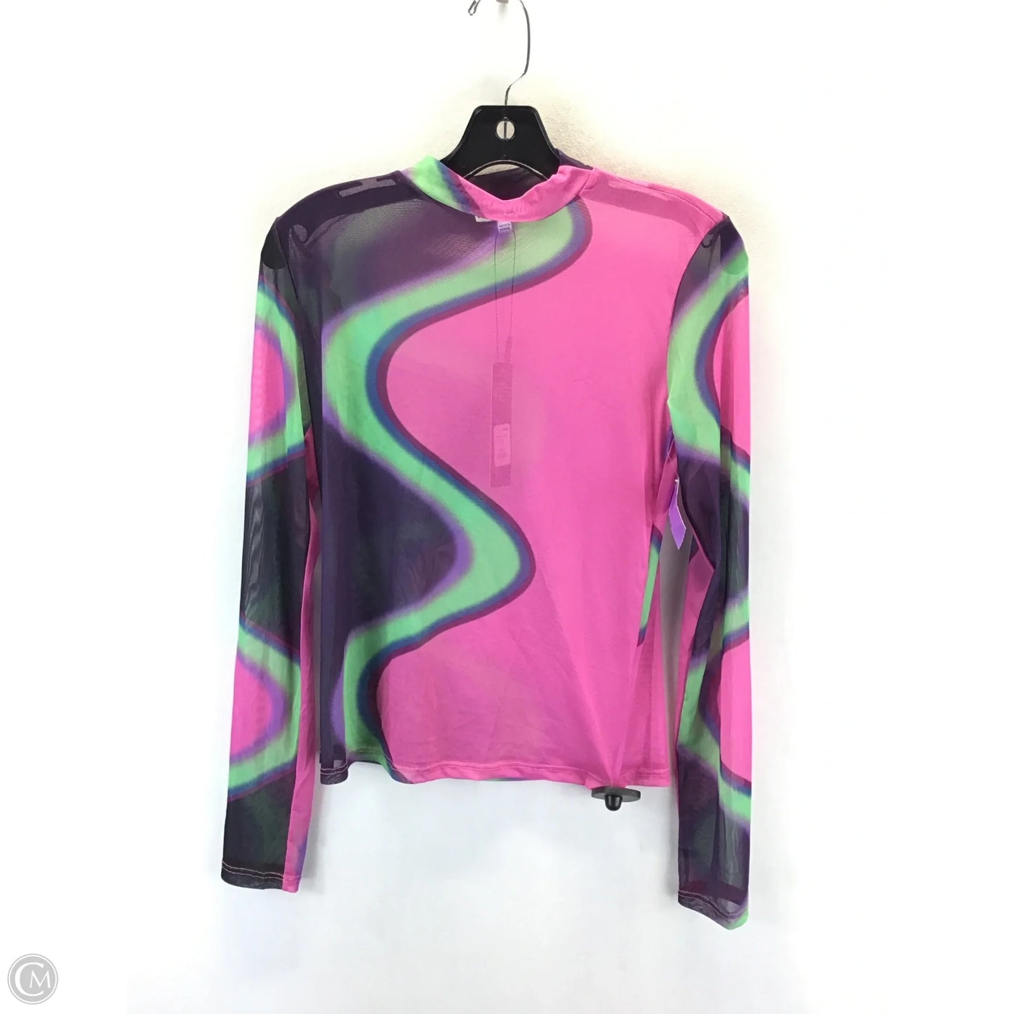 Top Long Sleeve By Fashion Nova In Multi-colored, Size: L