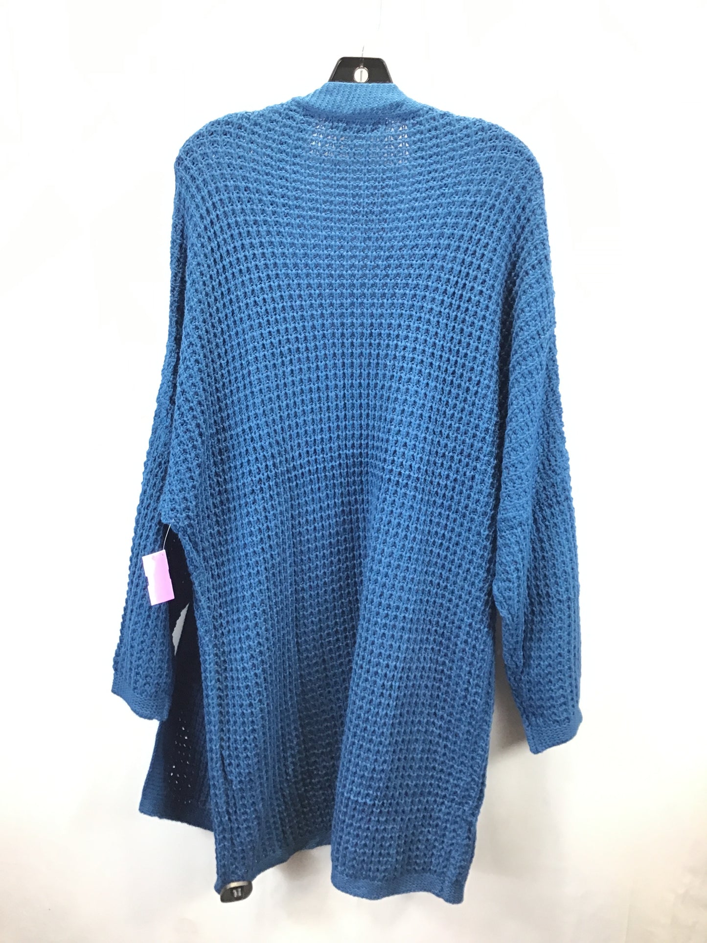 Sweater Cardigan By Clothes Mentor In Blue, Size: L