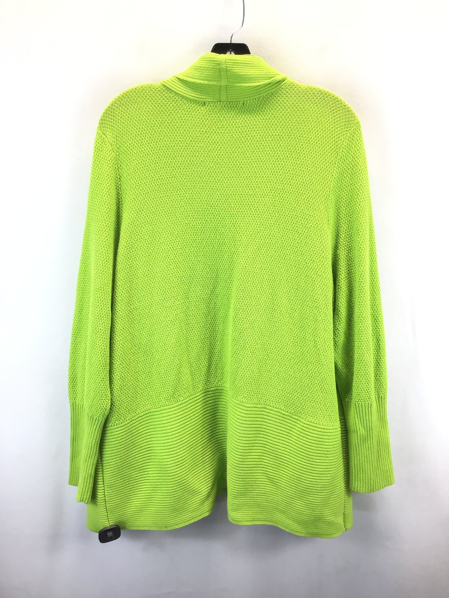 Sweater Cardigan By Allison Daley In Green, Size: Xl