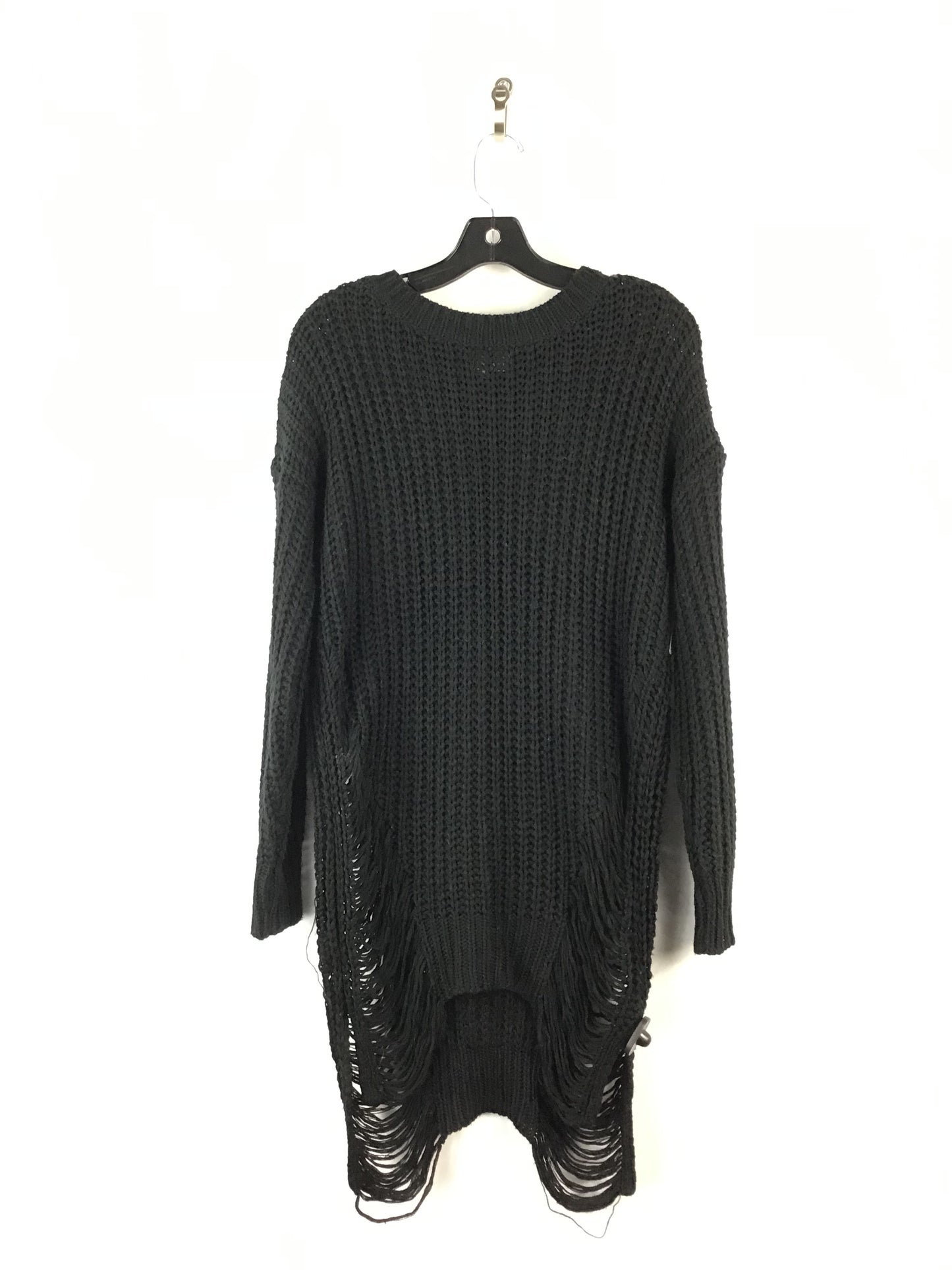 Dress Sweater By Clothes Mentor In Black, Size: L