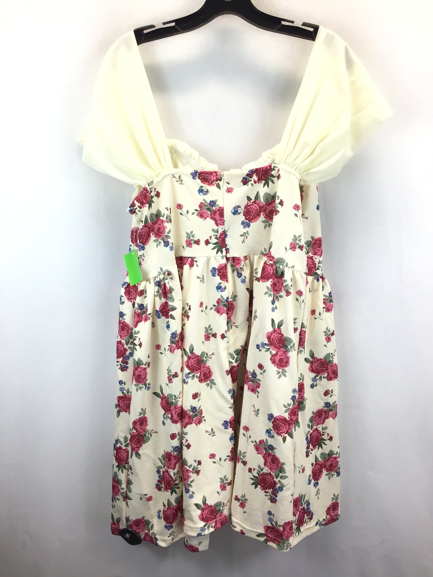 Floral Print Dress Casual Short Shein, Size 1x