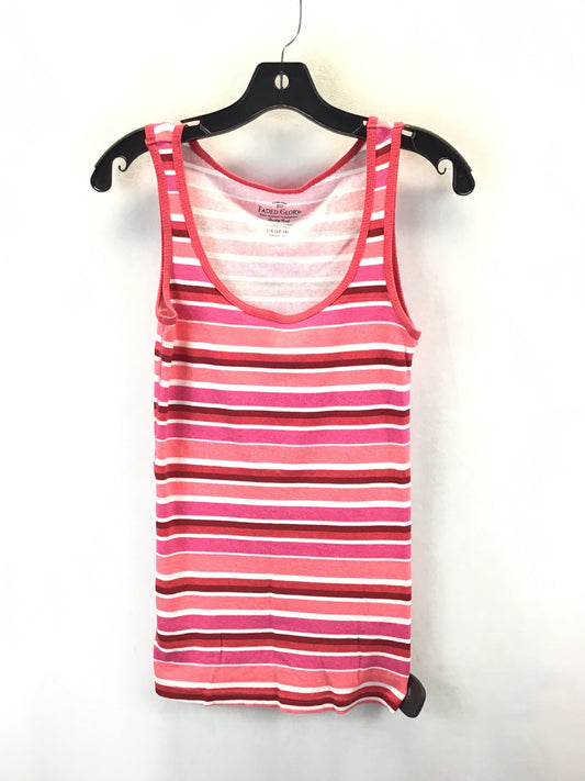 Tank Top By Faded Glory In Striped Pattern, Size: L