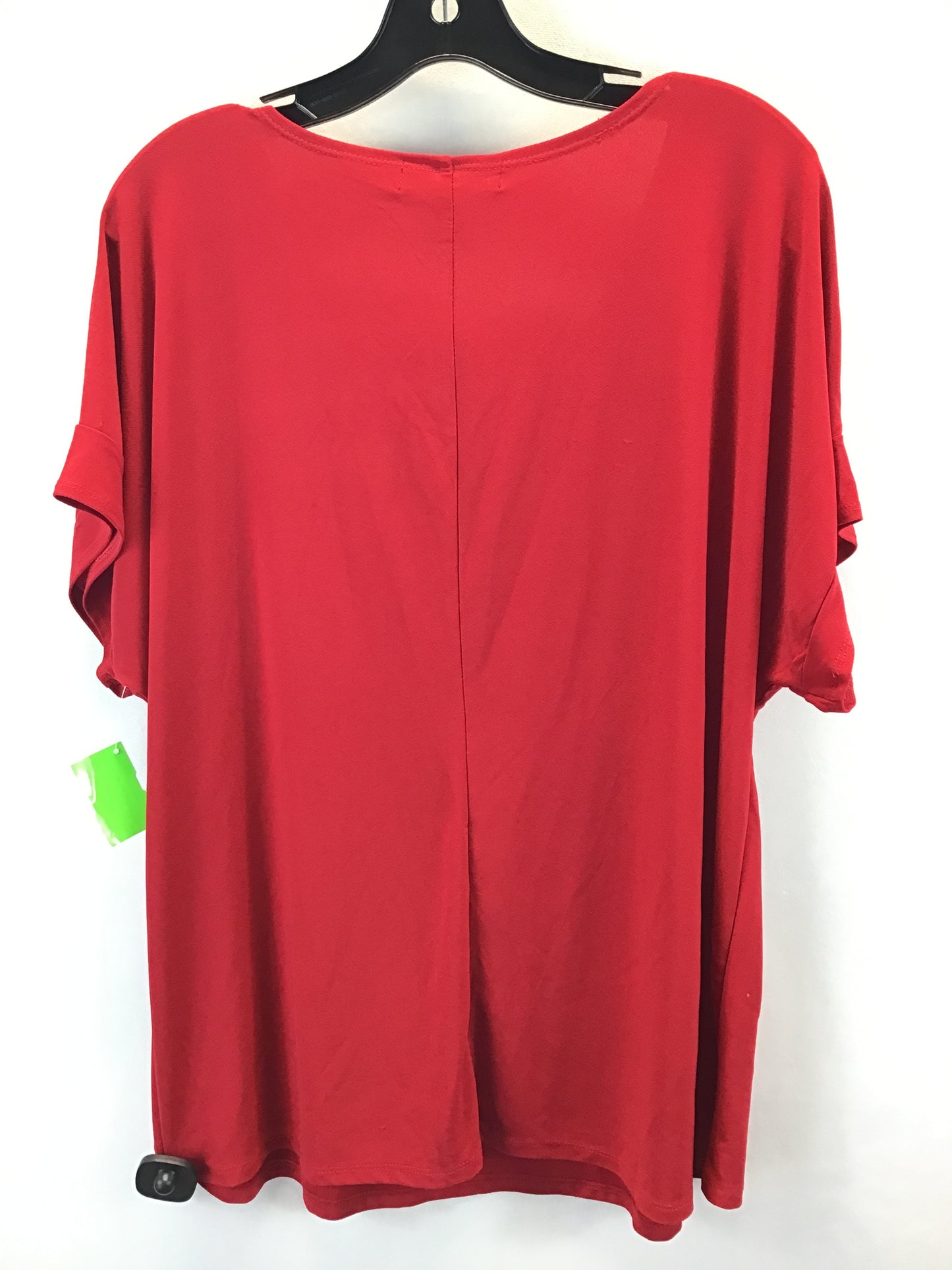 Top Short Sleeve By Clothes Mentor In Red, Size: 2x