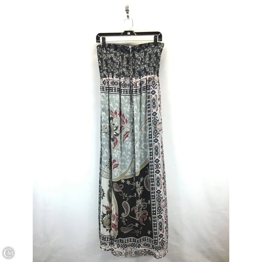 Dress Casual Maxi By Clothes Mentor In Black & Grey, Size: 6