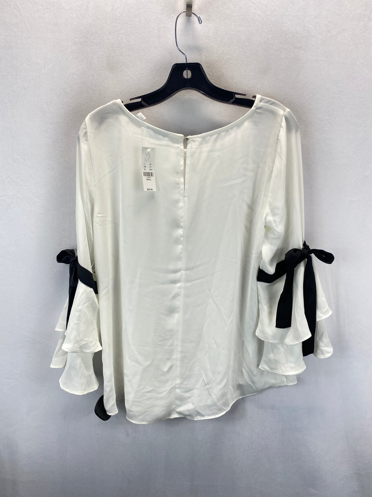 Top 3/4 Sleeve By New York And Co In White, Size: S