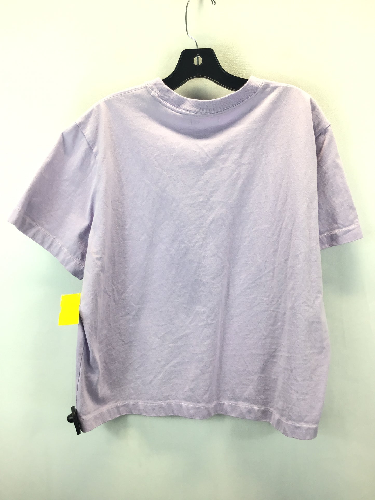 Lilac Top Short Sleeve Basic Calvin Klein, Size Xl