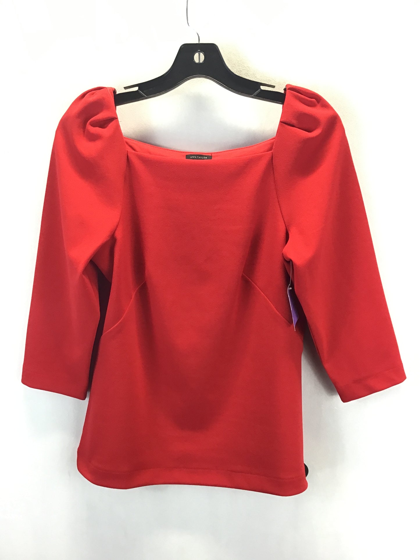 Top Long Sleeve By Ann Taylor In Red, Size: Xs