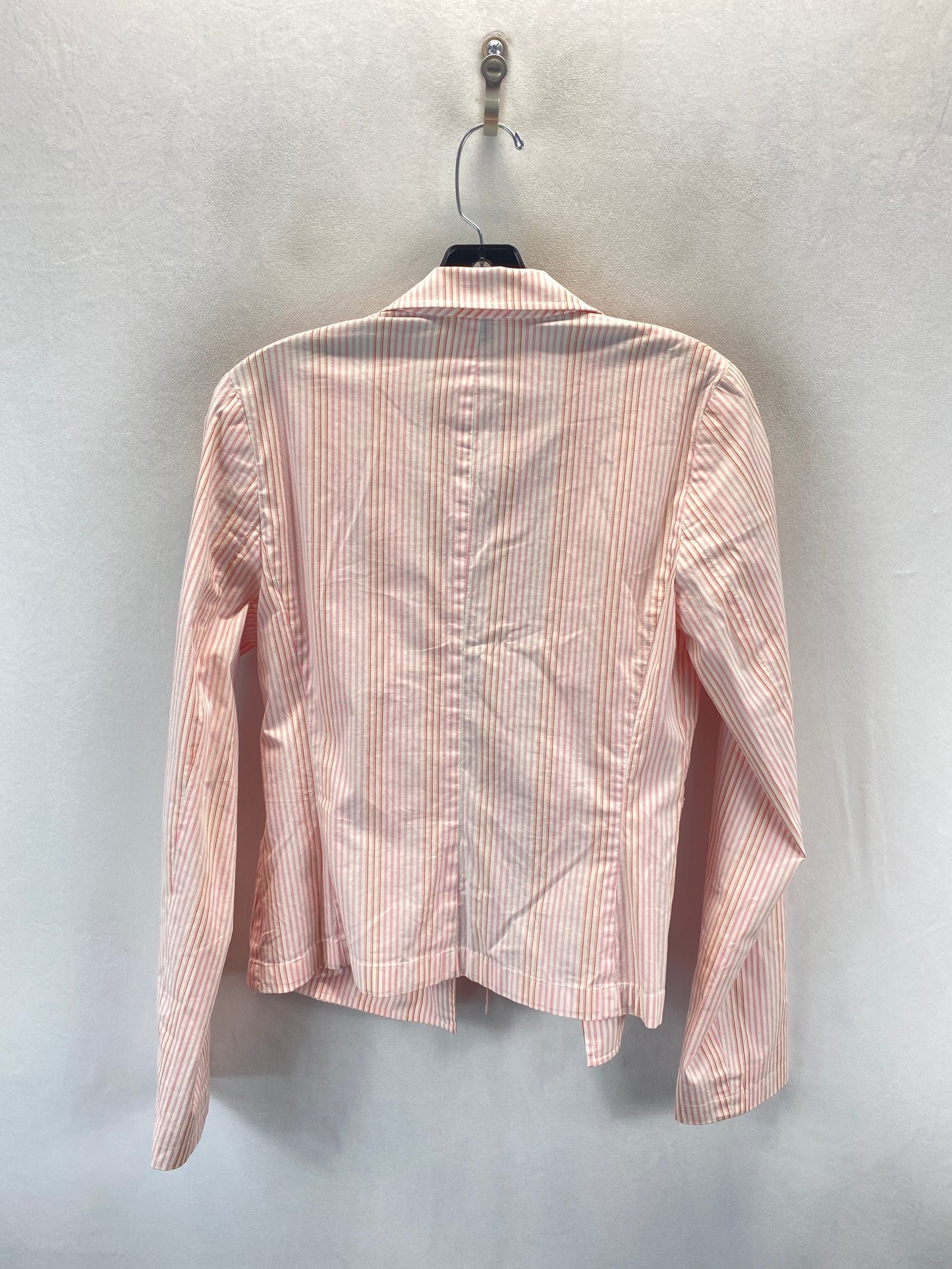 Blazer By Express In Pink & White, Size: 8