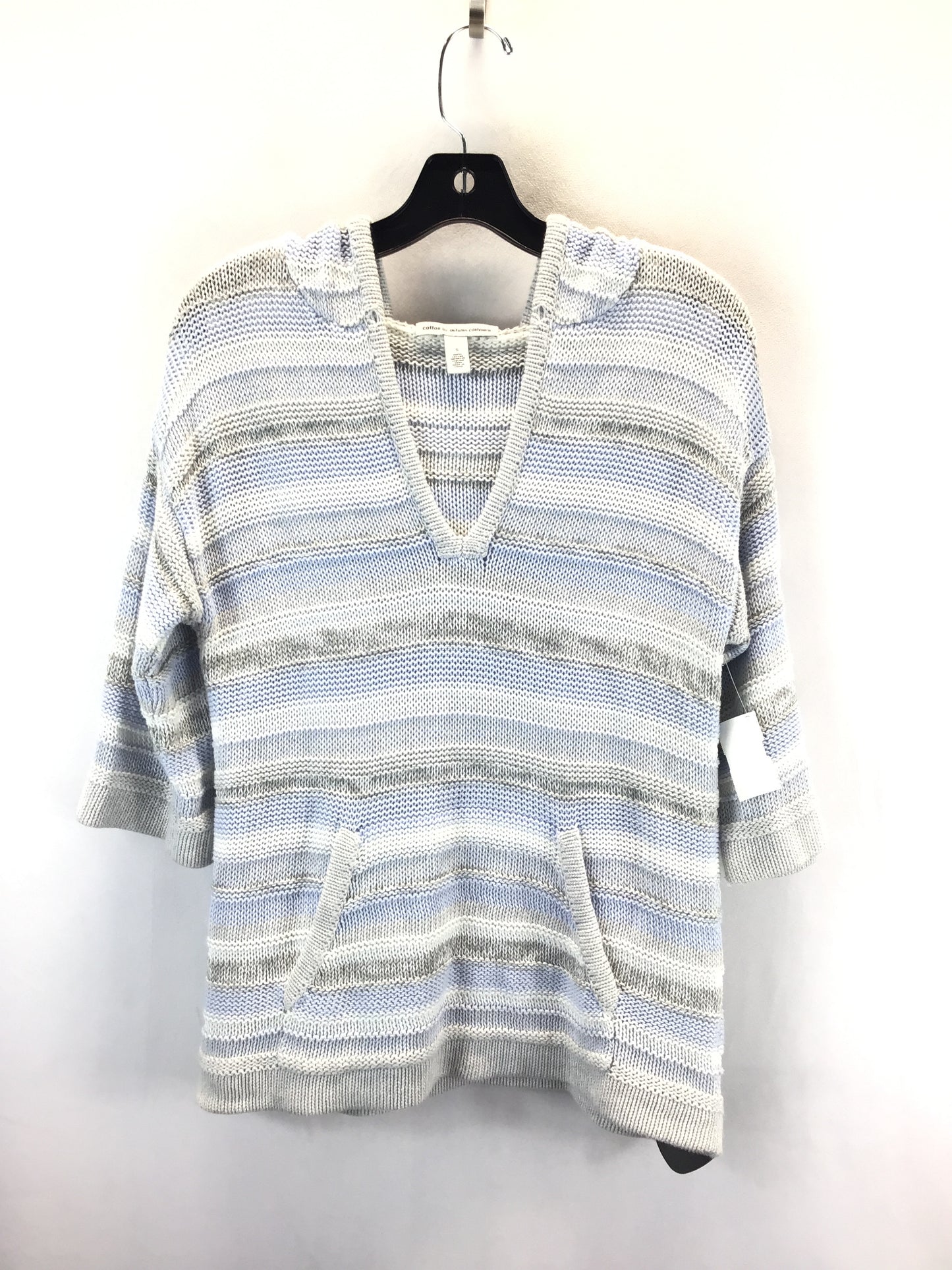 Sweater By Clothes Mentor In Blue & Grey, Size: S