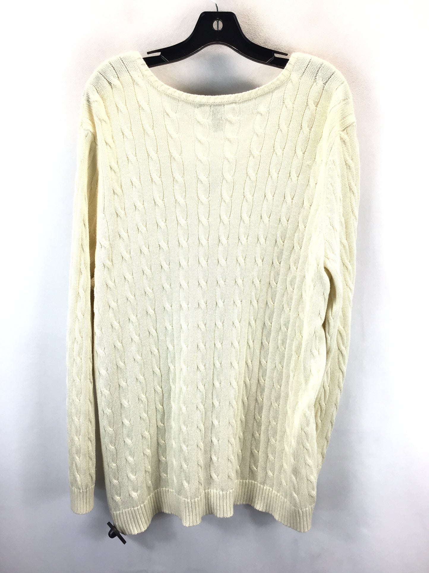 Sweater By Ralph Lauren In Cream, Size: 3x