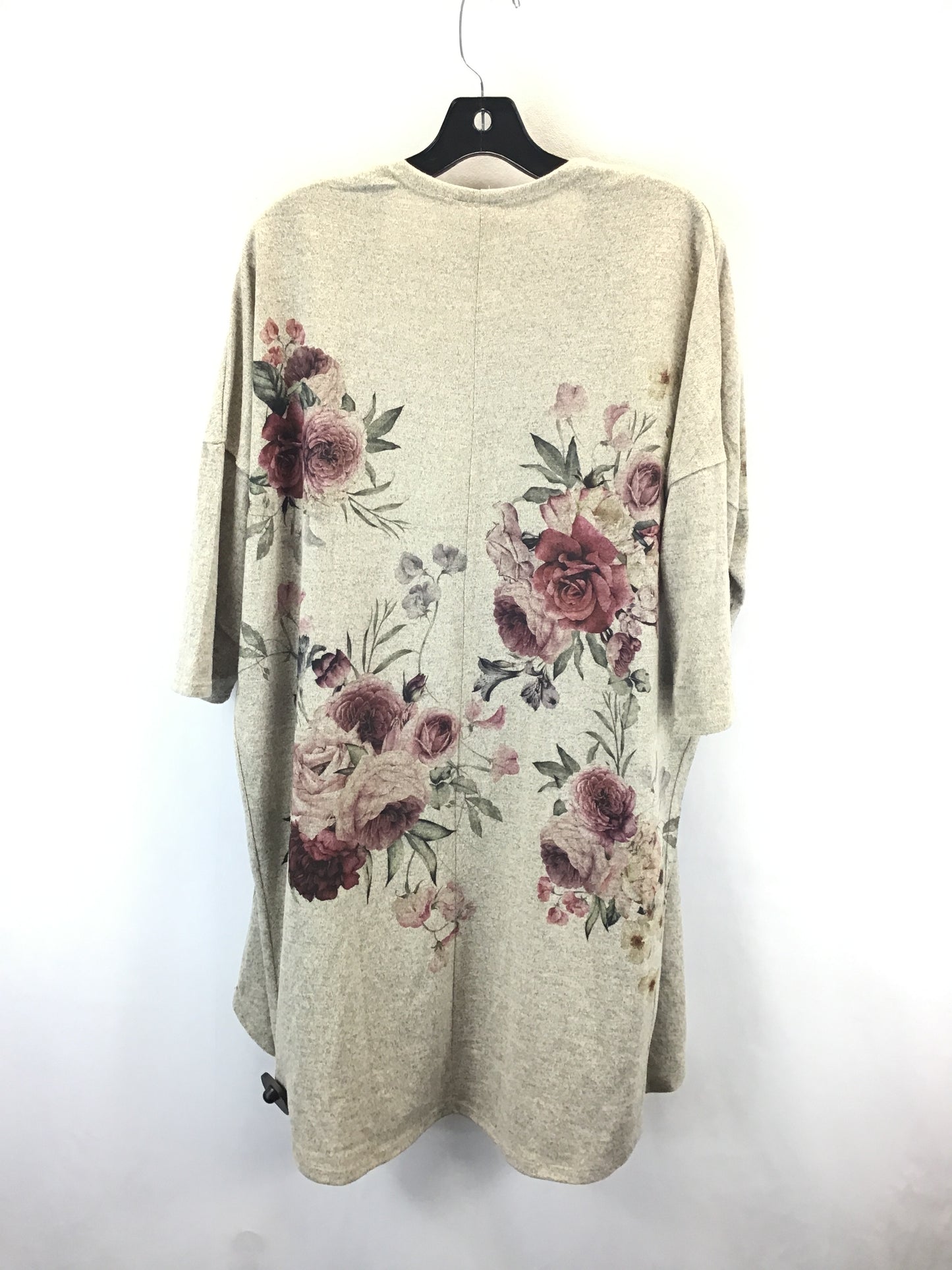 Cardigan By Clothes Mentor In Floral Print, Size: L