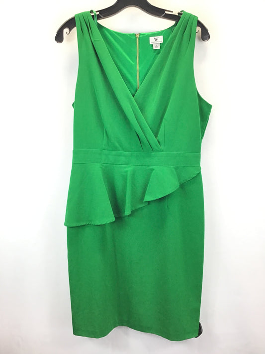 Green Dress Casual Midi Worthington, Size 8